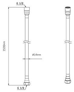 Душевая лейка со шлангом Vincea Inspire VSHN-41HGM