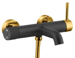 Смеситель для ванны Boheme Uno 463-BG Black Gold
