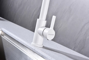 Смеситель для кухонной мойки Paulmark Halt Ha214021-431(WH)