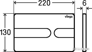 Панель смыва Viega Visign for Style 23 8613.1 (черный) 773 175 фото 2