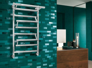 Полотенцесушитель ZorG Vitra Plus L500 / R500 с полкой боковое подключение, 50х80 4 перекладины 1 дюйм
