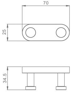 Крючок Raglo R300.052.03 двойной