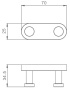Крючок Raglo R300.052.03 двойной