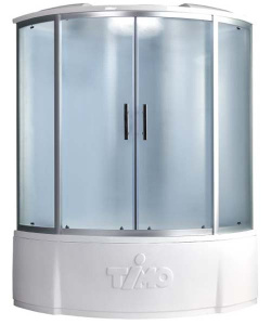 Душевая кабина Timo Standart T-6625 / T-6635 / T-6655 Silver Fabric, 125х125, матовый