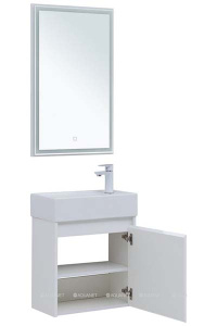 Комплект мебели Aquanet Nova Lite 50 1 дверь белый глянец