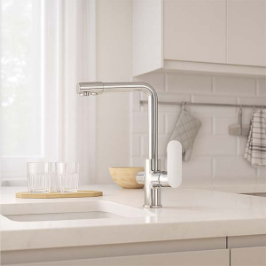 Смеситель для кухонной мойки Lauter Sleek 21CK7691C с подключением фильтра воды