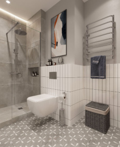 Полотенцесушитель Gloss&Reiter Skif Л С8 G1 нижнее подключение