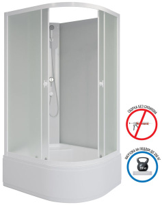 Душевая кабина Niagara Promo P90/70/40L/MT/BK / P90/80/40L/MT/BK / P100/80/40L/MT/BK / P110/80/40L/MT/BK, 90х80, матовый