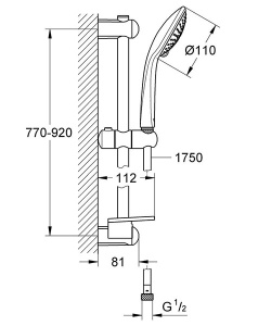 Душевой гарнитур Grohe Euphoria Champagne 27227001