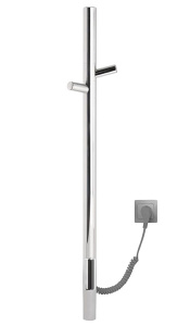 Полотенцесушитель Gloss&Reiter Е2 ENKEL.E2.L.15х75.H2.TIMER.CHROME.СМ1 электрический (таймер), 11х75 1 секция 2 крючка, хром