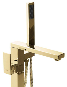 Смеситель для ванны Rea Tery gold REA-B5306 / gold matt REA-B5307 напольный, золото