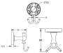 Крючок Rose RG1021Q двойной