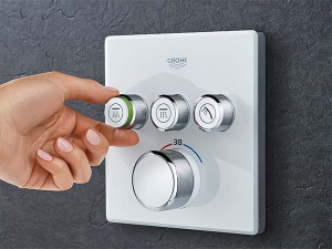 Смеситель встраиваемый Grohe Grohtherm SmartControl	29157LS0 термостатический, белая луна