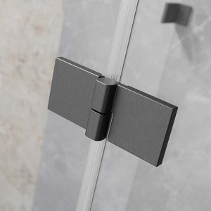 Душевая шторка на ванну Radaway Essenza Brushed GunMetal PND II прозрачный