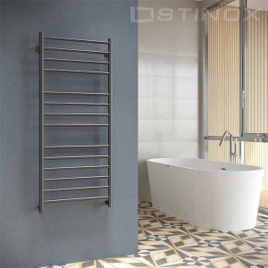Полотенцесушитель Stinox Toscana Luxe нижнее подключение черный матовый, 50х120 14 перекладин 1, 2 дюйма