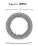 Зеркало Boheme Shine 528-SL light серебро