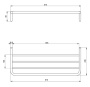 Полка Deante Silia Gold BR ADI R531