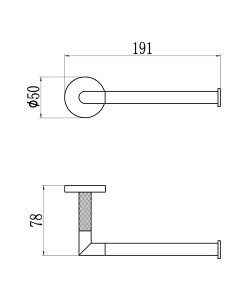 Держатель для туалетной бумаги Ganzer GZ19532