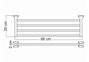 Держатель для полотенец Wasserkraft Wern K-2511
