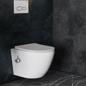 Подвесной унитаз Roxen Antares Bidet Tornado 530185-01XT Rimless Soft Close с функцией биде