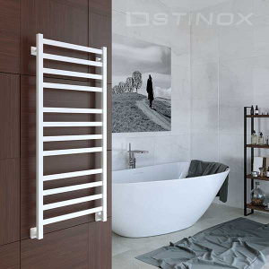 Полотенцесушитель Stinox Prestige Luxe нижнее подключение белый матовый