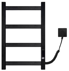 Полотенцесушитель Gloss&Reiter Е2.L.30x50.P4(П) Pro-line.Timer.Муар Black электрический (таймер), 30х50 4 перекладины, черный муар
