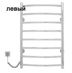 Полотенцесушитель Gloss&Reiter Э2 Raduga Л Д8 электрический (таймер), 50х80 8 перекладин (левый)