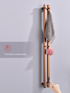 Полотенцесушитель Raglo R350.12.33 электрический, 9х120 2 секции, матовая медь