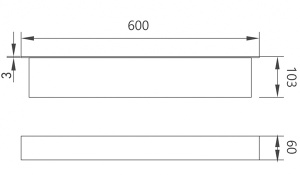 Полка Abber Nischen AN3010MB