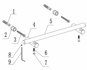 Держатель для полотенец Abber Osten 316 AA1853BST / AA1856BST / AA1857BST