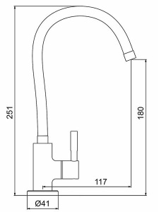 Кран для питьевой воды Gappo G1052-95 / G1052-96, сатин