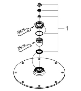 Верхний душ Grohe Rainshower Cosmopolitan 210 28373000