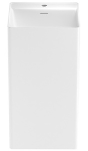 Умывальник Wellsee Pure BY Wellsee 230714000 / 230715000, 45х45, белый глянцевый