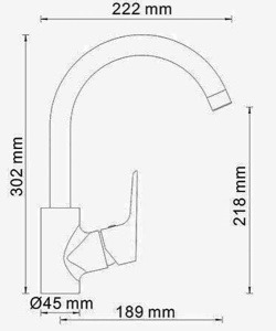 Смеситель для кухонной мойки WasserKraft Lippe 4507