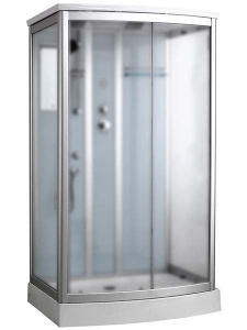 Душевая кабина Timo Standart T-6615 Silver Fabric, 120х90, матовый