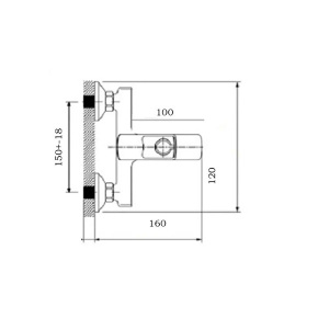 Смеситель для ванны Wisent WP30205