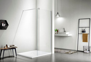 Душевое ограждение Adema Реген хром Walk-In, 90х195, прозрачный
