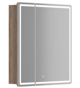 Шкаф-зеркало Sancos Mirror 70 / 80 / 90 / 100 дуб галифакс натуральный, 69х74, дуб галифакс натуральный