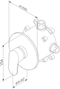Смеситель встраиваемый AM.PM Like F8075000
