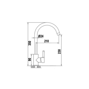 Смеситель для кухонной мойки Wisent WP49098-3