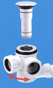 Сифон для ванны McAlpine HC2600CLAB Click Clack