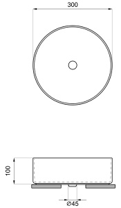 Умывальник Wellsee Coax 323506000 / 323509000 / 323512000, 30х30, серый матовый