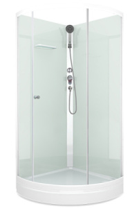 Душевая кабина Domani-Spa Simple 99 Eco без крыши, 90х90, прозрачный