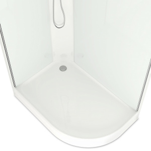 Душевая кабина Domani-Spa Delight 128 белая матовая, 120х80 L, матовый