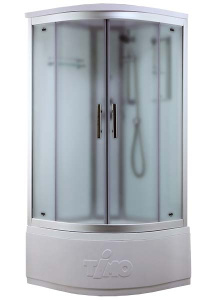Душевая кабина Timo Standart T-6600 Silver Fabric, 100х100, матовый