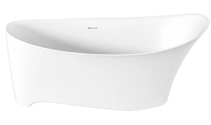 Ванна из искусственного камня BAS Иннова белая матовая Solid Surface