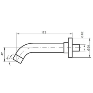 Излив Caprigo 98-113-GUN