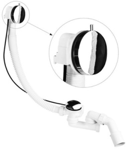 Сифон для ванны McAlpine Slim MP31SSF-CBR-1M, хром