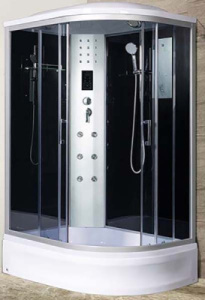 Душевая кабина River Dunay 24 ТН асимметричная, 120х80, тонированный