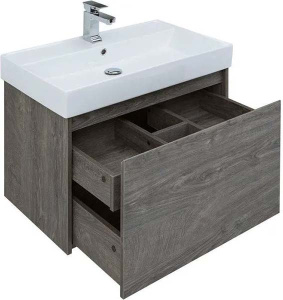 Комплект мебели Aquanet Nova Lite 60 / 75 1+1 ящик дуб рошелье, 60, дуб рошелье